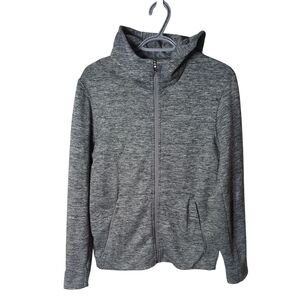 Lululemon‎ Welterweight Zip Hoodie Heathered Silver Drop / Black Size Small